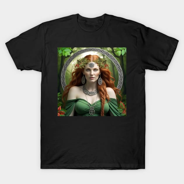 Celtic Goddess Danu T-Shirt by PurplePeacock